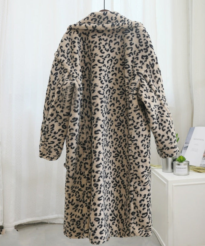Leopard Eco Fur Bear Overcoat