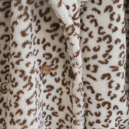 Leopard Eco Fur Bear Overcoat