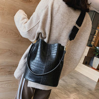 Anslo Crocodile Bucket Bag