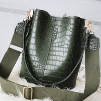 Anslo Crocodile Bucket Bag