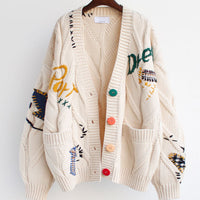 Luisa Warm Knitted Sweater&Embroidery