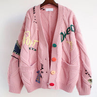 Luisa Warm Knitted Sweater&Embroidery