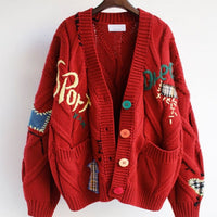 Luisa Warm Knitted Sweater&Embroidery