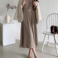 CASSANDRA BELTED DRESS