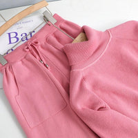 Jerry Knitted  Sweater&Pants 2 Pieces Set