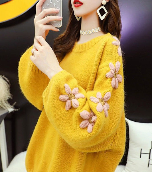 May Loose Knitted  Pullover