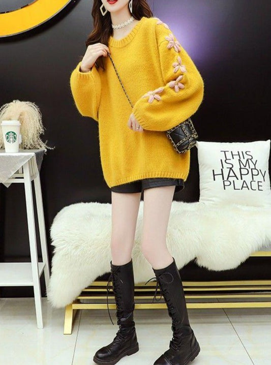 May Loose Knitted  Pullover