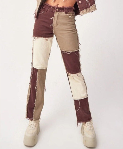 Rocksa Colorblock Jeans