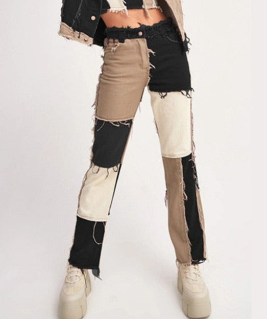 Rocksa Colorblock Jeans