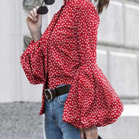 Enny Retro Print Blusas