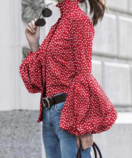 Enny Retro Print Blusas