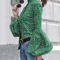 Enny Retro Print Blusas