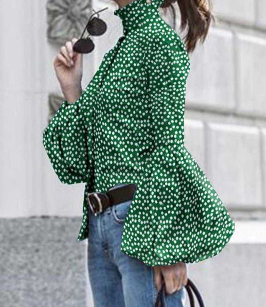 Enny Retro Print Blusas