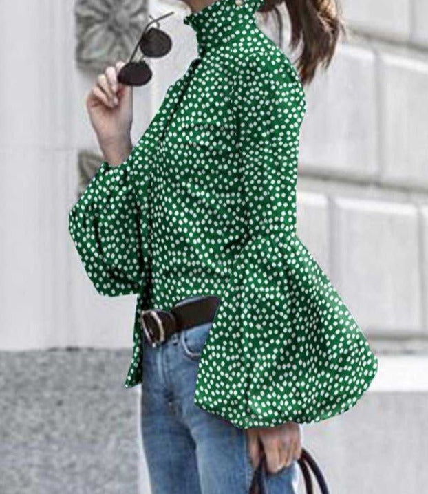 Enny Retro Print Blusas