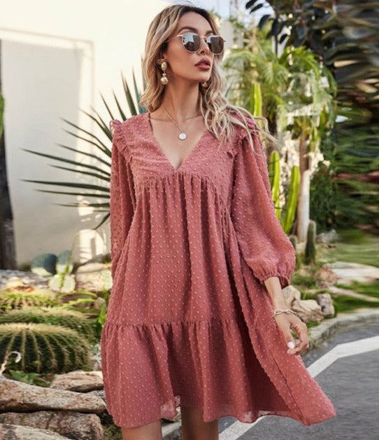 Alexa  Loose Deep  Dress