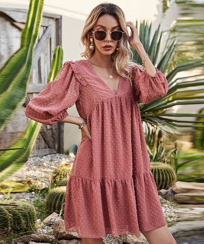 Alexa  Loose Deep  Dress