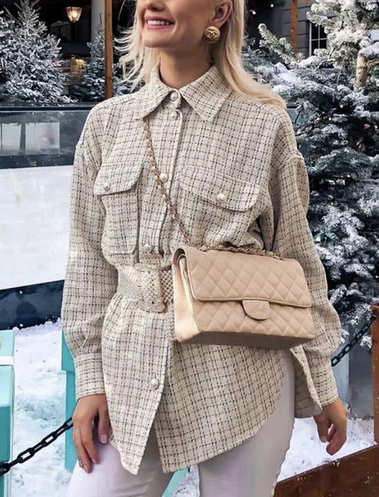 Megan Plaid  Jacket