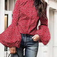 Enny Retro Print Blusas