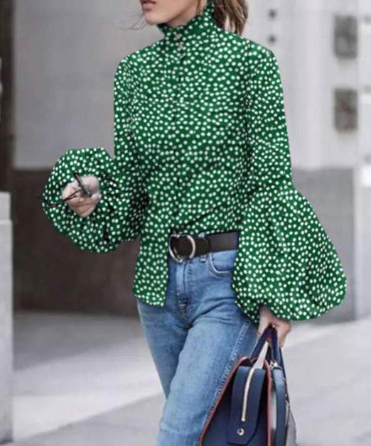 Enny Retro Print Blusas