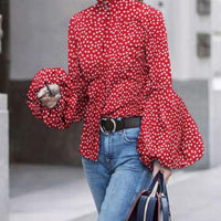 Enny Retro Print Blusas