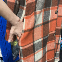 Molly Long Plaid Shirt&Woolen Coat