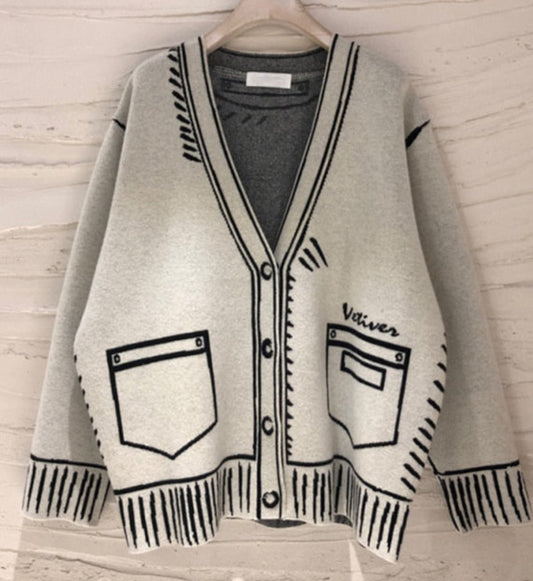 Daria Loose Cardigan&Plus Size