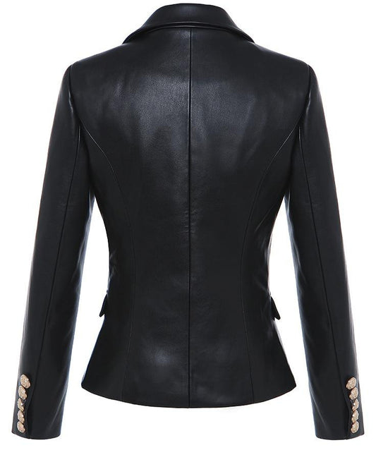 TONIA LEATHER BLAZER
