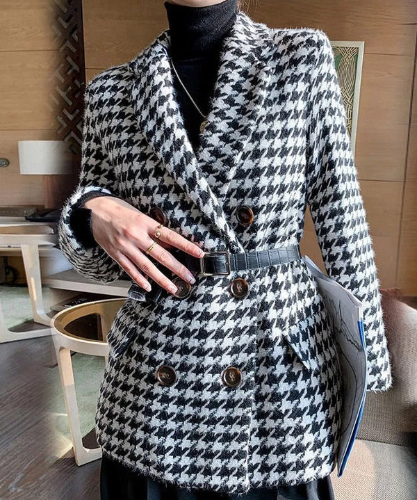 Lanny Houndstooth Coat