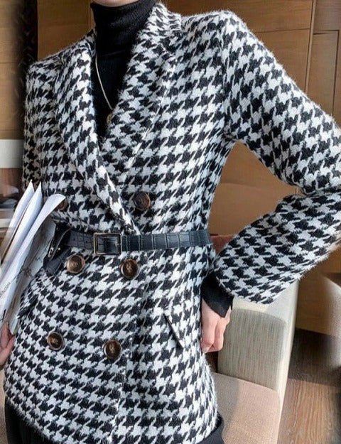 Lanny Houndstooth Coat