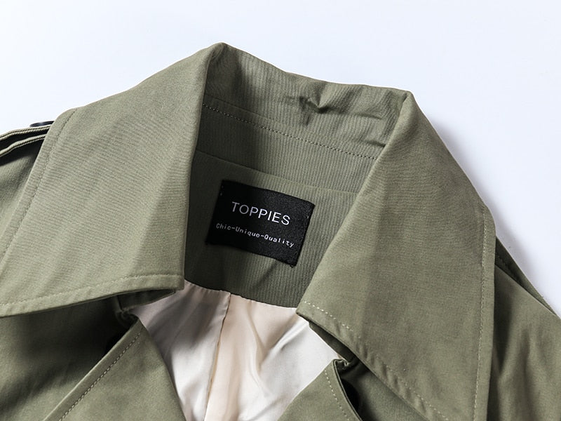 Taiss Long Trench Coat&Windbreaker