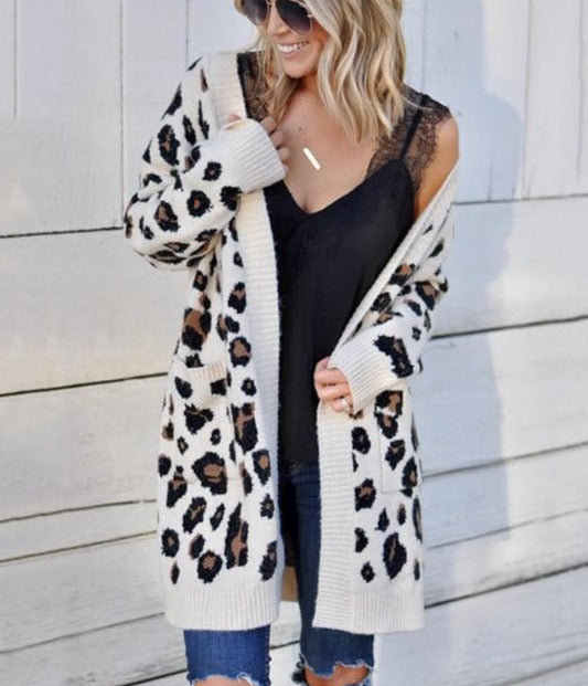 Judy Long Leopard Cardigan