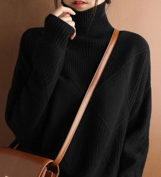 Cashmere Wool Sweater &Large size