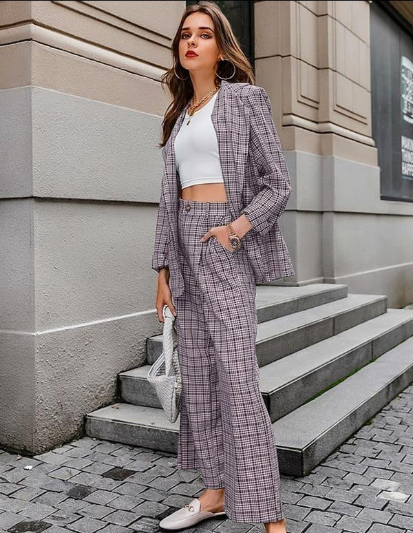 Charlotte plaid Streetwear Suit