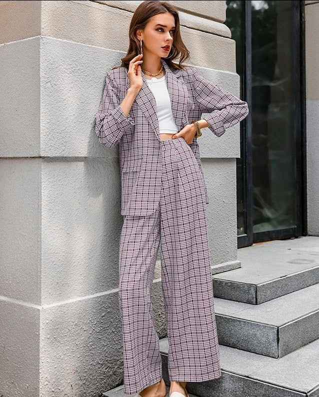 Charlotte plaid Streetwear Suit