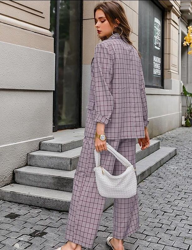 Charlotte plaid Streetwear Suit