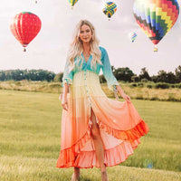 RAINBOW-INSPIRED DRESS