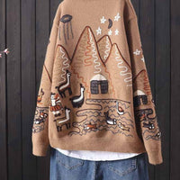 Embroidery knitted Cardigan