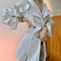 Brenda Patchwork Ruffle Shirt