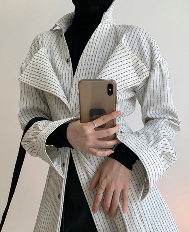 Brenda Patchwork Ruffle Shirt