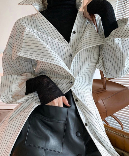 Brenda Patchwork Ruffle Shirt