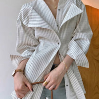 Brenda Patchwork Ruffle Shirt