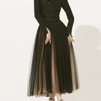 LEISA TOP & MESH SKIRT