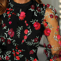 Renne Embroidered Floral Blouse