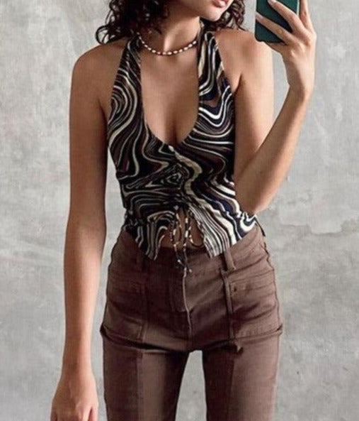 Samanta Halter Top  Ruched