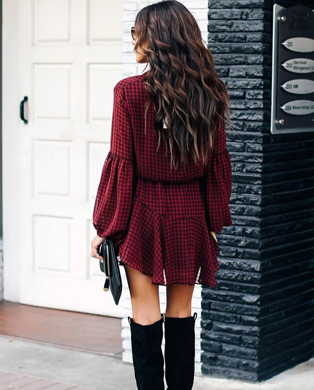 Karina Plaid  Dress