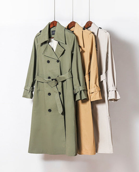 Taiss Long Trench Coat&Windbreaker
