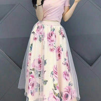 MONICA T-SHIRT & SKIRT SET