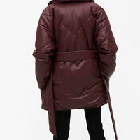 Ruby Loose PU Leather Coat