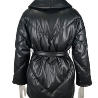 Ruby Loose PU Leather Coat