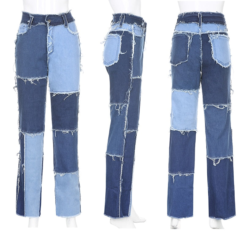 Rocksa Colorblock Jeans